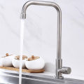 Stainless Steel Kitchen Faucet Single Lever Hole Tap Cold Sink Faucet Single Handle Deck Mounted Water Tap. 