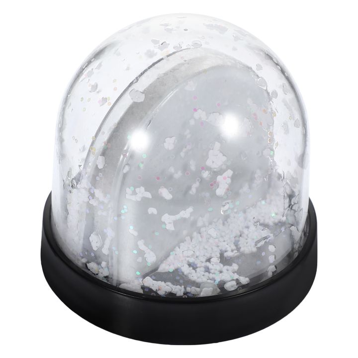 Snow Globe Photo Frame Picture Display Material Water with Insert Mini ...