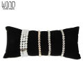Wholesale Superior Velvet Large Bracelet Display Pillow Ankle Holder Watch Organizer Jewelry Display Stand Free Shipping. 