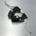 1pair Bicycle Brake Lever 3 Finger Design Semi Aluminum Construction for Mountain Foldable and Kids Bike Fits 22.2mm Handlebar. 