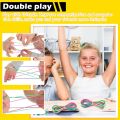 Rainbow Cats Cradle String 1.6M/63 Inch Long Rainbow Colourful Finger Rope Chinese Finger String Games Toy for Kids. 