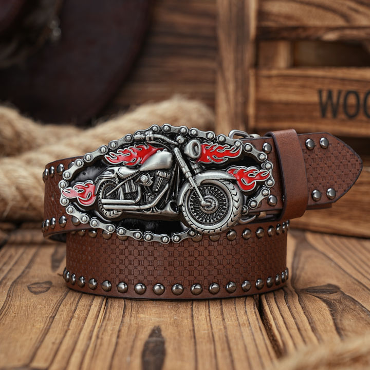 A Men's and Women's Casual Retro Belt Western Style! PU Leather Belt with Metal Buckle, Suitable for Daily Work Wear