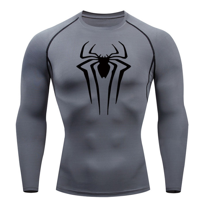Spider%20Print%20Long%20Sleeve%20Compression%20Shirts%20for%20Men%20Gym%20Workout%20Rash%20Guard%20Undershirts%20Baselayers%20Athletic%20Quick%20Dry%20Tees%20Tops%20-%20Image%204