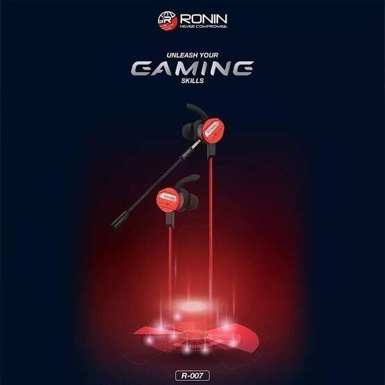 (For pubg OX pin and c-type )Gamerz Handsfree with Pluggable Mic