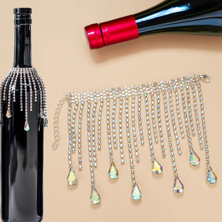 Crystal%20Fringe%20Bottle%20Cover,%20for%20Wedding,%20Birthday,%20Valentine's%20Day,%20Party%20Table%20Centerpieces,%20with%20Champagne,%20Sherry,%20Port%20Wine%20Bottle%20-%20Image%206