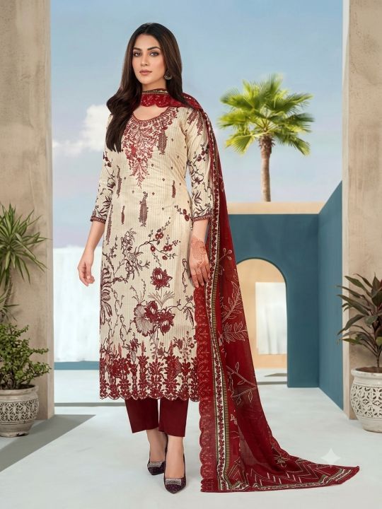 Gtex 39 Cotton Pakistani Salwar Suit unstitche Collection
