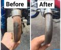 Rust Remover rust remover, Chrome remover, aluminum, iron, water stains on glass, soap stains, stains, iron oil stains, stainless steel pipes, metal polishing, rust bites, instant loose. 