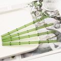 2/4Pcs Bamboo Design Drinking Glass Straws High Borosilicate Straw Set with Brush Milk Shake Coffee Cocktail Straw Bar Drinkware.