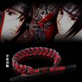 Hot Naruto cartoon braided bracelet Uchiha Itachi Kakashi Sasuke Uchiha Hyuuga Hinata Kawaii Cosplay couple bracelet gift. 