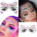 5/1Pcs Random Colorful Rhinestones Face Tattoo Sticker Women Glitter Diamond Temporary Stickers DIY Party Makeup Tattoo Decals *. 