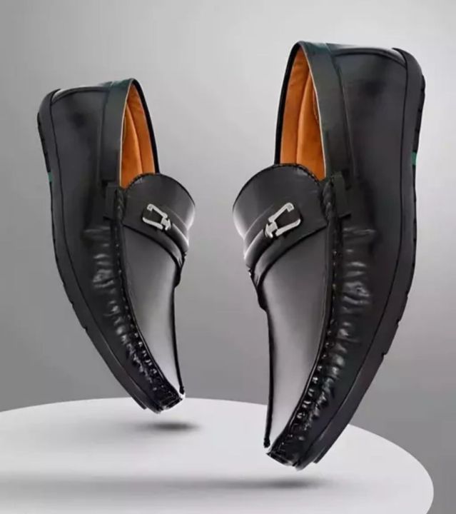 loafer black party flats