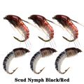 6/12Pcs #10 Caddis Pupae Nymph Fly Trout Fishing Bait Artificial Insect Lures Fishing Hook Baits. 