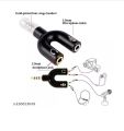 Earphone Headphone Stereo Splitter Audio To Mic & Headset Jack Plug 3.5mm Adapter For Cell Phone PC 1 To 2 AUX Headphone Earphone Cable microphone and speaker splitter 3.5mm splitter. 