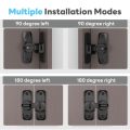 90/180 Degree Barn Door Lock Sliding Door Latch Solid Buckle Cam Cylinder Locks Anti-theft Buckle Door Bolt Flip Gate Hardware. 