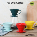 Ceramic coffee dripper dripper set, coffee dripper accessories, coffee dripper set, coffee dripper filter set, coffee dripper filter set. 
