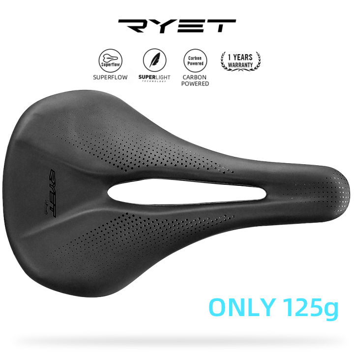 RYET%20Carbon%20Fiber%20Bike%20Saddle%20142mm%20Super%20Light%20125g%20Leather%20Road%20MTB%20Racing%20Pu%20Soft%20Seat%20Cushion%20Bicycle%20Saddles%20Cycling%20Parts%20-%20Image%207