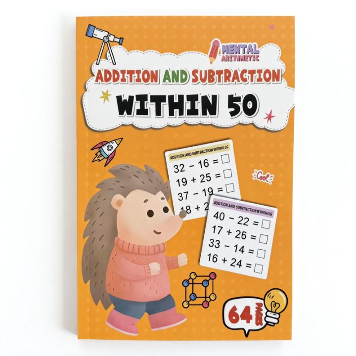 Calculation Book Math Addition and Subtraction Exercise Book 64 Pages Mathematics ...