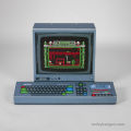 Model of a Classic Computer Amstrad Cpc 4641, Paper Model, Paper Doll, Papercraft (for Cutting and Assembling Yourself). 