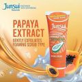 Junsui Naturals Face Wash with Whitening Papaya Scrub 100g – Dubai Import – Helps Improve Skin Tone – Foaming Exfoliating Cleanser. 