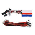 Tamiya Remote Control Model Car 12 LED Light Group Three-Way Controllable Turn Signal Simulation Linkage for RC Cars.