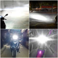 35W 6500K 4400lm white motorcycle headlight led 6 chip RTD white light m02e modified motorcycle headlight for all motorcycle models very bright, broken eyes. 