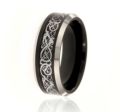 Elegant Men Titanium Steel Dragon-Inspired Design Ring - High-Quality Fashion Jewelry. 