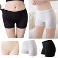 Summer Spring High Waist Women Safety Shorts Ice Silk Lace Safety Pants High Elasticity Big Size Soft Underpants for Female.