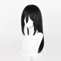 Anime Titan Mikasa Ackerman Cosplay Wig Black Women Mikasa Wigs Heat Resistant Synthetic Hair Halloween Party Wigs.