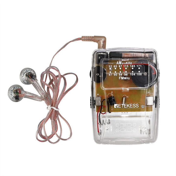 RETEKESS%20TR624%20Transparent%20Portable%20Radio%20AM%20/%20FM%20Pointer%20Tuning%20Support%20Headphones,%20Used%20for%20Church%20Conference%20Museum%20Guide%20-%20Image%207