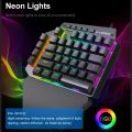 E-YOOSO K700 RGB One-handed Mechanical Gaming Wired Keyboard Red Switch 44 Key Programmable Games for Computer PC Laptop. 