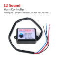 12V-24V 8 Sound and 12 Sound Musical Electronic Horn Controller 3+ Pro Horn Speaker Sound Control Unit with Volume Switching. 