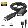 For Playstation 2 to Converter HDMI-Compatible Adapter Supports for PS2/PS1 Display Modes for HDTV PC Full HD Cable. 