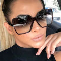 1/3/4/5pcs Oversize Square Sunglasses Women Fashion Luxury Brand Personlity Gradient Sun Glasses Female Outdoor Shades Oculos. 