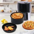 6/7/8 Inch Round Cake Mold Non Stick Baking Pan Tray Molds Air Fryer Basket with Handles Bakeware Kitchen Pizza Oven Baking Pans.