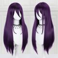 Anime Game Doki Doki Literature Club Yuri Monika Natsuki Sayori DDLC Long Straight Wig Party Synthetic Cosplay Wigs for Women.