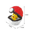 New 20 Styles Pokémon Poke Ball Blocks Small Particles Mini Building Assembled Educational Toys.