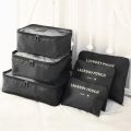  6 PCS Travel Storage Bags Set Clothes Tidy Packing Cubes Luggage Organizer Pouch Waterproof t High Quality Oxford Mesh Cloth Travel Bag Organizer, one size. 