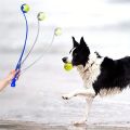 Pet Tennis Ball Launcher Stick - Interactive Outdoor Dog Training Toy, Durable Ball Thrower for Canine Exercise and Play Trainin. 