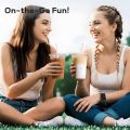 15/30 Pack 16oz/500ml Clear Plastic Cups with Lids and Straws, Disposable Iced Coffee Cups with Lids for To-Go Cold Drinks. 