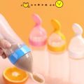 best baby cerilac feeding bottle easy to use squeezing feeding Bootle training rice cereal spoon. 