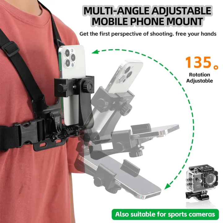 6-in-1%20Chest%20Strap%20Mount%20Phone%20Clip%20Holder%20For%20iPhone%20%20%20Smartphones%20%20SJCAM%20AKASO%20Insta360%20Osmo%20Action%20Camera%20-%20Image%206
