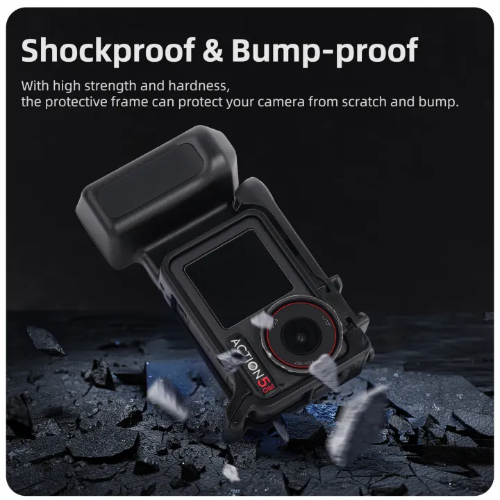 Street%20Hand%20Grip%20Kit%20For%20DJI%20Osmo%20Action%205%20Pro/4/3%20%20Grip%20Mount%20Quick%20Release%20Rabbit%20Cage%20with%20Shutter%20Button%20Protective%20Frame%20-%20Image%206