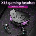 X15 TWS Wireless Bluetooth Headset LED Display Gamer Earbuds with Mic Wireless Headphones Noise Cancelling Bluetooth Earphones. 