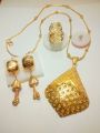 New design first copy complate necklace set girls & women earring,ring,chain,lokit,nose pin 5 pice set. 