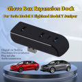 Glove Box Expansion Dock for Tesla Model Y/3+ USB Hub 4-in-1 Fast Charging Upgrade Data Transfer Adapter Docking Station 2026. 
