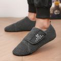 YRZL Men's Winter Cotton Shoes Slip-On Lightweight Indoor Warm Slippers Plush Bedroom Home Shoes Comfortable Loafers for Men. 