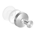 New Suction Cup Hooks Stainless Steel Waterproof Bathroom Shower Wall Mount Punch-free Reusable Strong Adsorption Hook Holders.