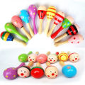 2pcs Colorful Wooden Small Rattles Maracas Beat Baby Educational Toys 0-12 Months Kids Gift for Newborns Funny Dolls. 