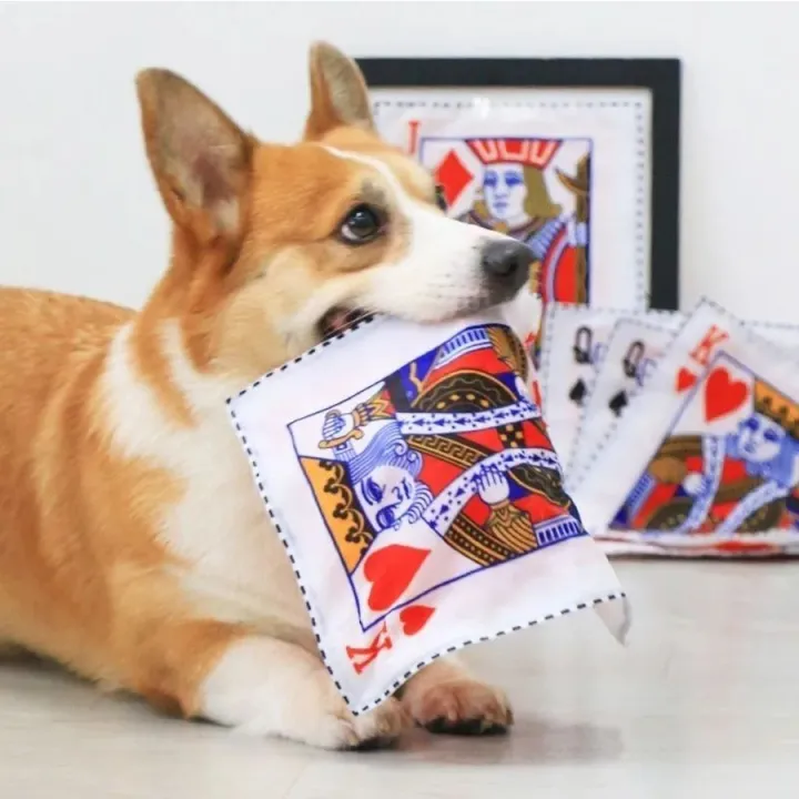 1pc%20Tearproof%20Pet%20Dog%20Sound%20Toy%20Simulated%20Squeaking%20Newspaper%20Playingcard%20K%20Q%20J%20Teeth%20Resistant%20Corgi%20Teddy%20Puppy%20Interactive%20-%20Image%205