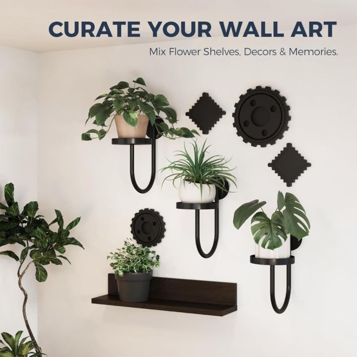 Sturdy%20Iron%20Wall%20Mounted%20Plant%20Holder%20Space%20Saving%20Wall%20Art%20Metal%20Flower%20Shelf%20Black%20Bonsai%20Hanging%20Hanging%20Plant%20Stand%20-%20Image%203